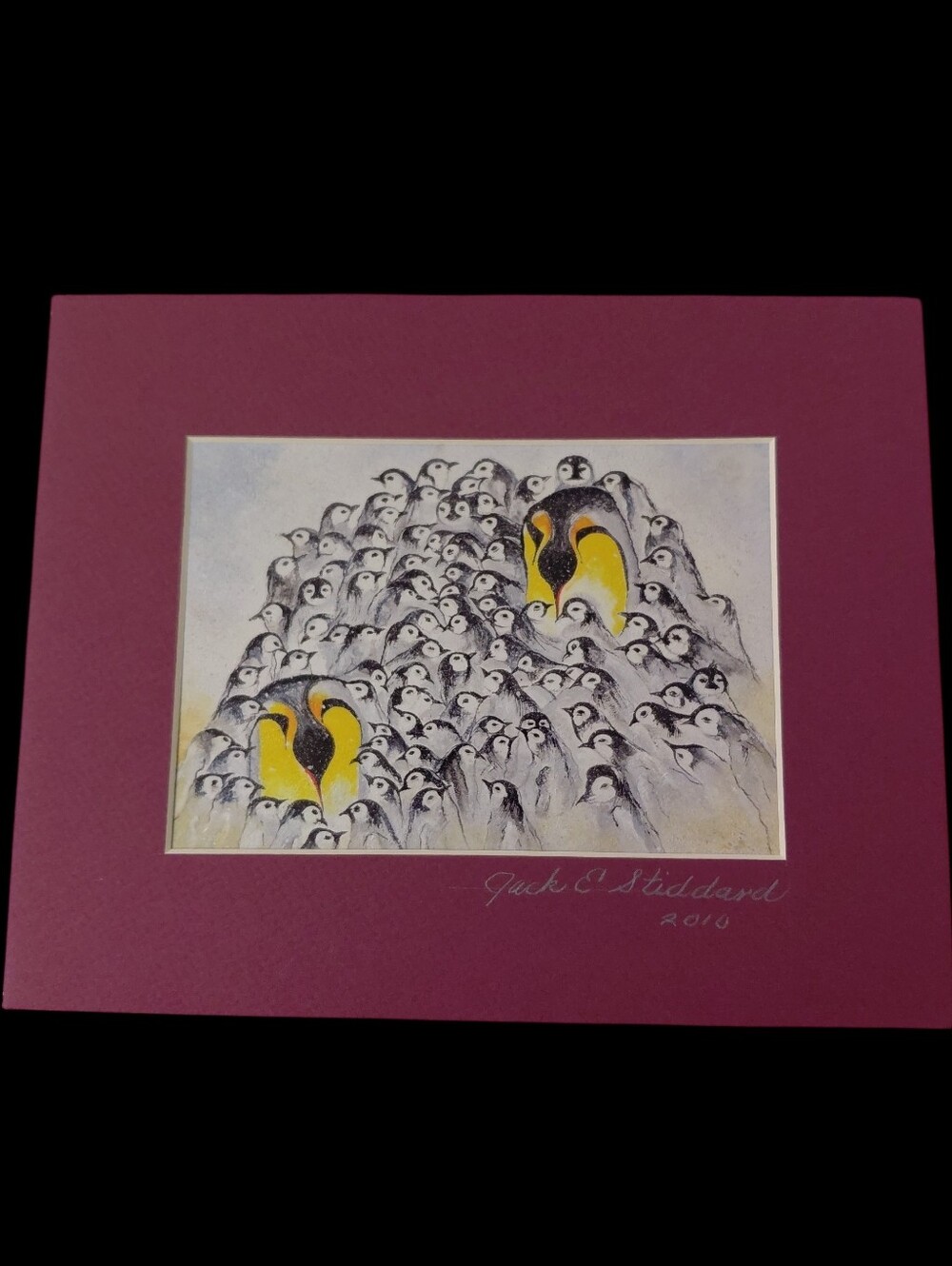 March of The Penguins Art Print by Jack E. Stiddard 5x7/8x10 ✨️PRICE FIRM✨️
